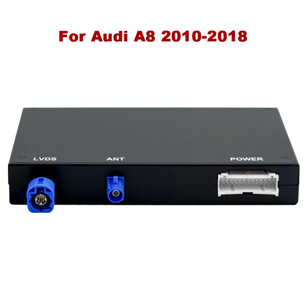Draadloze Carplay Android Auto Decoder Box voor Audi A8 2010-2018 HN+ HNav BNav MMI 3G GPS Navi AirPlay Auto Module Mirror Link BT - afbeelding 2