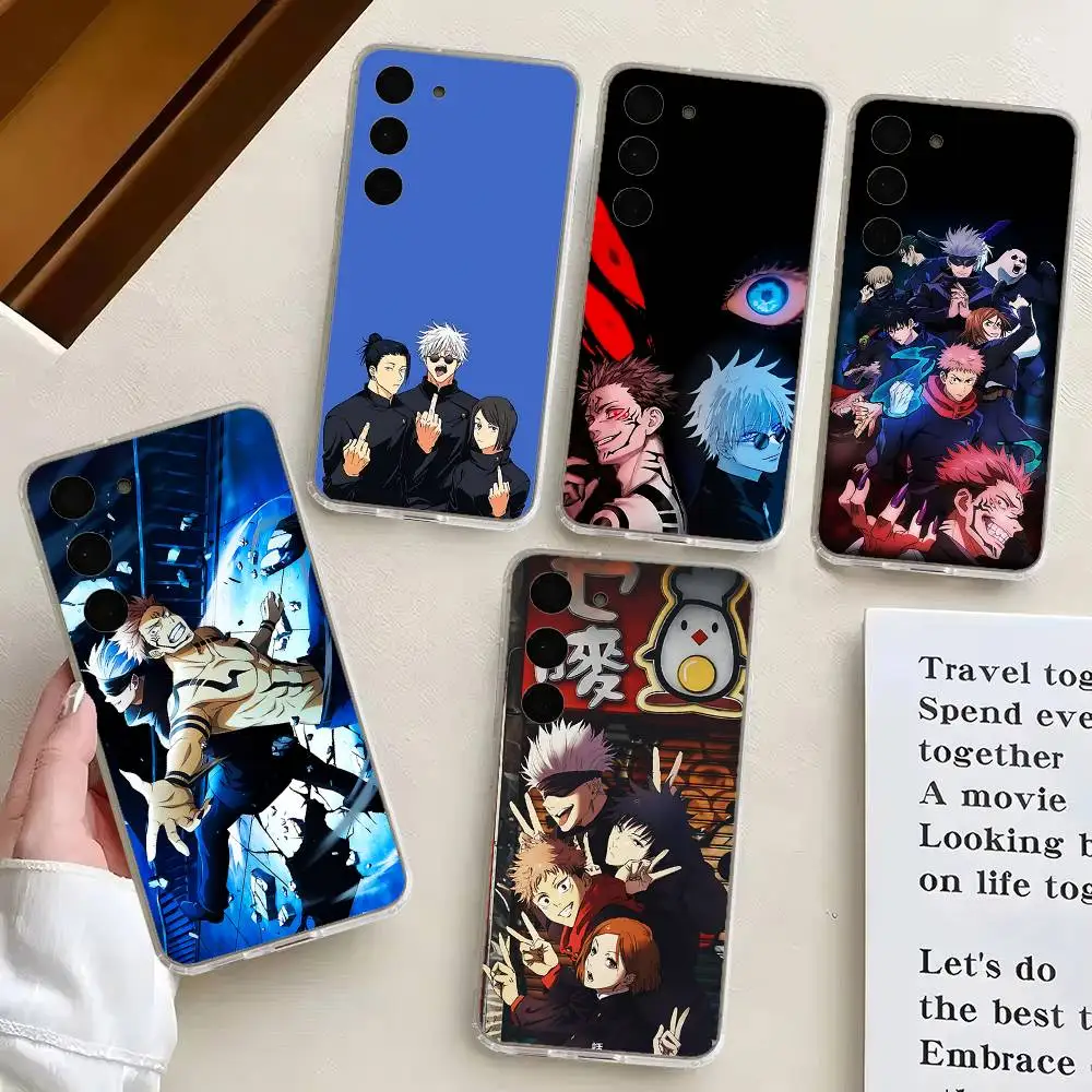 

J-Jujutsu Kaisen-S For Samsung Galaxy A52 A12 A51 S21 Edge S22ULTRA S23 S20LITE Plus Ultra Transparent Cover