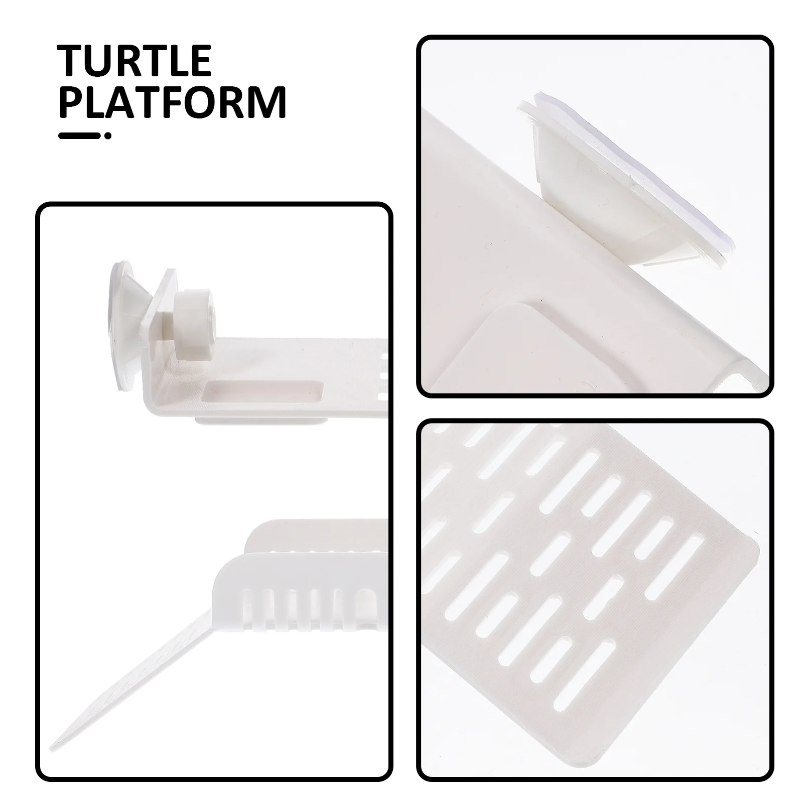 2Pcs Tortoise Basking Platform Faderesistant Floating Reptile Ramp Simple Structure Aquarium Accessories Turtle Basking Platform