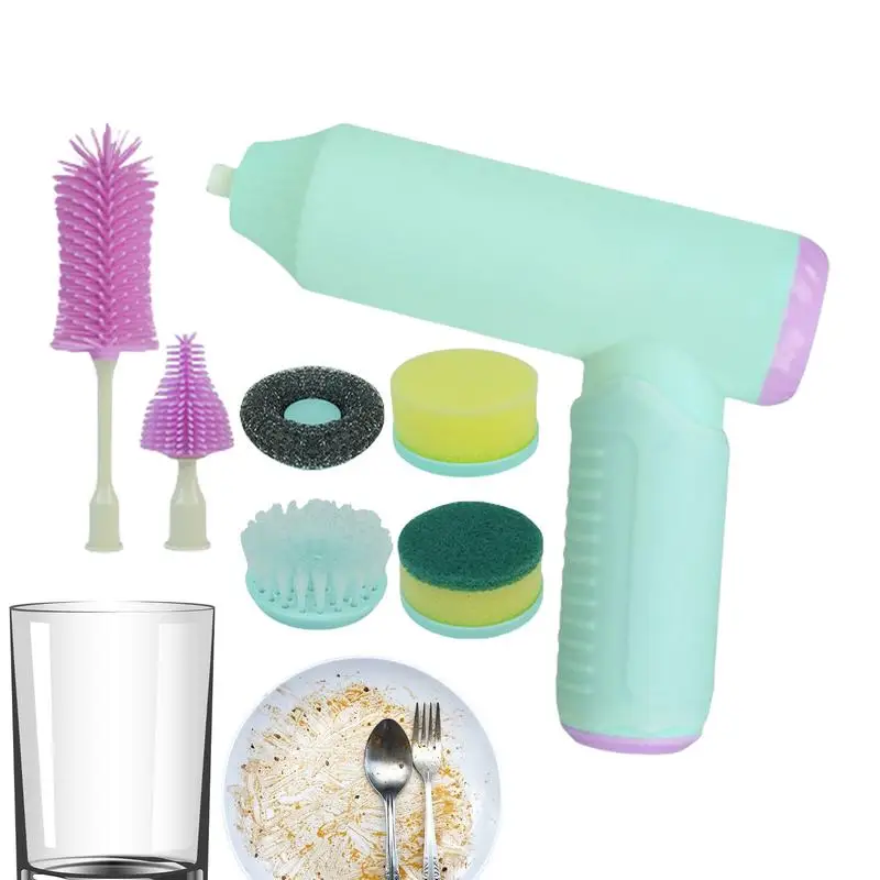 

Чистящий скруббер, электрический перезаряжаемый скребок для ванны, ручная автоматическая щетка для мытья чашек для горшков, окон, гостиной, раковины