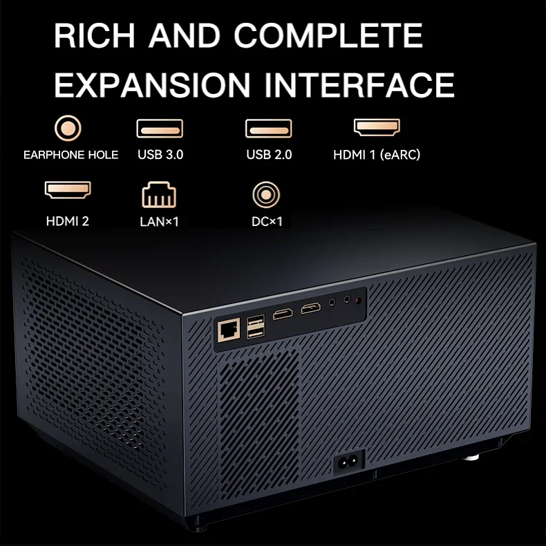 Proyector Inteligente Nativo 1080P 2025, Venta al por Mayor, Cine en Casa, 500 Ansi, Enfoque Automático, Proyector 4K UHD, Beamer Android LED LCD