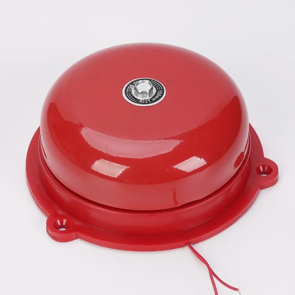 Waterproof Point Fire Alarm AC 220V Metal Internal Strike Alarm Bell Internal Strike Type Electric Bell Fire Alarm Bell