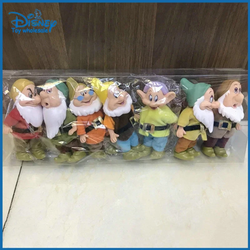 7pcs Disney Snow White And The Seven Dwarfs Action Figure Toys 15cm Princess Pvc Dolls Collection Toys For Kids Birthday Gifts