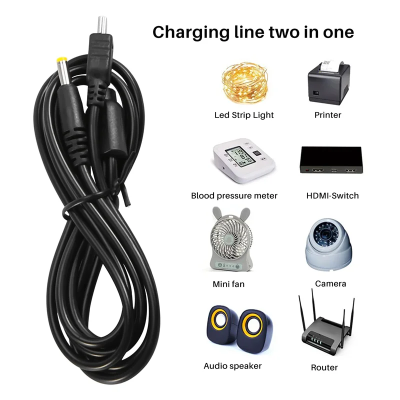 Комплект из 2 портативных USB-шнура питания и кабеля для передачи данных для Sony Psp 1000 2000 3000, зарядный кабель 2-в-1