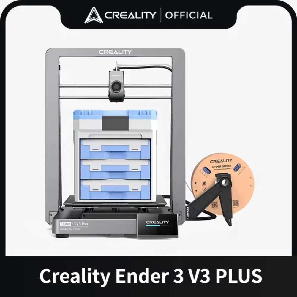 Creality Ender-3 V3 PLUS 3D Printer CoreXZ 600mm/s Direct Extruder All-Metal Two Fans Y-axis Dual Motors Auto Load Filament