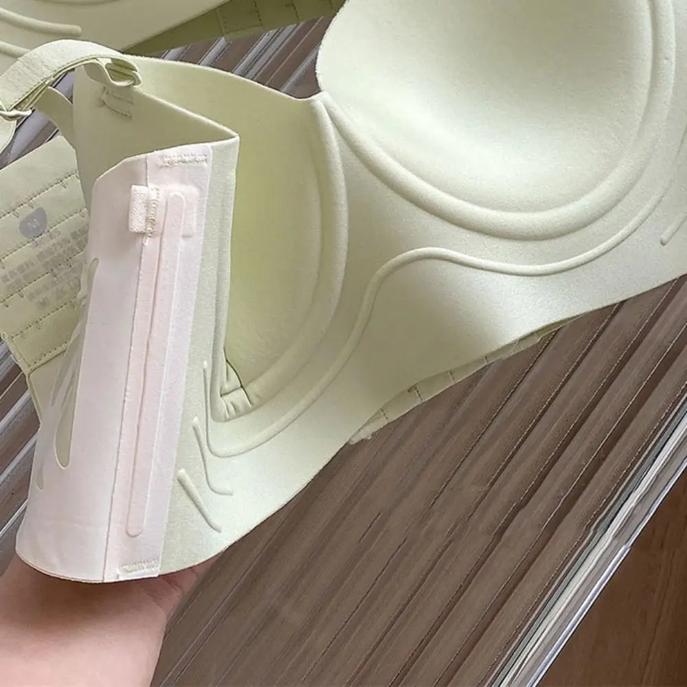 Модный беспроводной бюстгальтер с глубоким V-образным вырезом на пуговицах спереди, противоударное антипровисающее нижнее белье для женщин, нижнее белье пуш-ап, бесшовный спортивный бюстгальтер