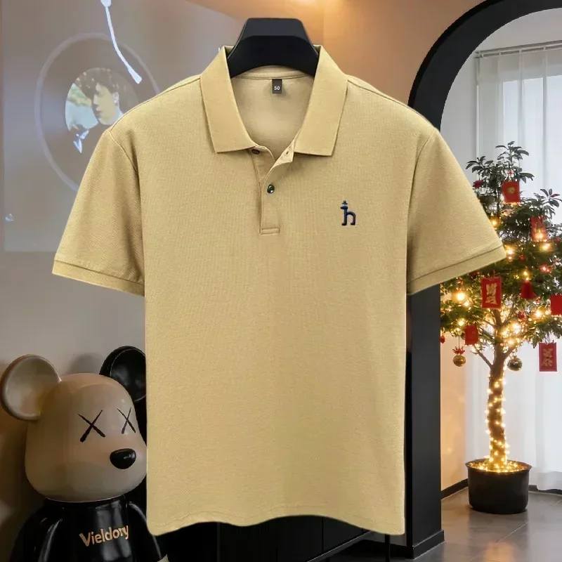 100% reine Baumwolle, hochwertiges Marken-Poloshirt für Herren, kurzärmelig, Sommermode, exquisit gesticktes Golf-Oberteil, lässiges T-Shirt. ﻿ – Detail 32