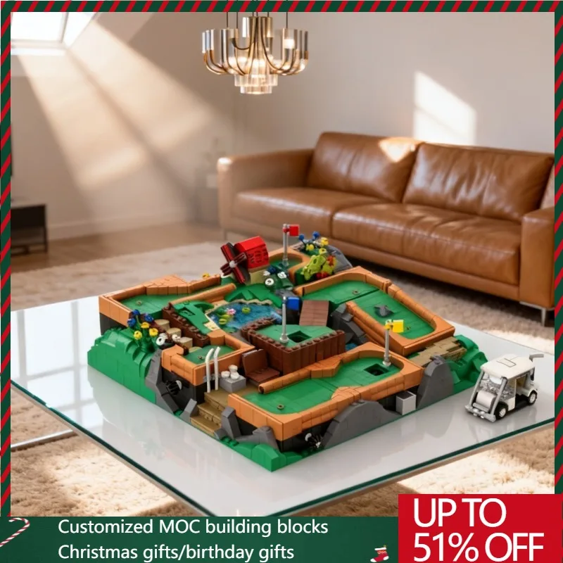 

1572 PCS City Hot Selling Street View Moc Working Golf Coursemodel DIY Creative Ideas Child Toy Assembly Puzzle Birthday Gifts