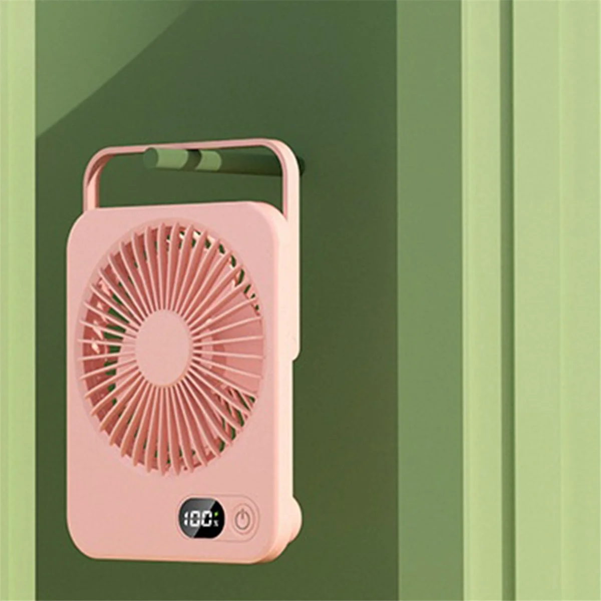 FZFZ مروحة مكتب محمولة USB قابلة للشحن 180 °   مروحة شخصية قابلة للطي مع شاشة عرض طاقة 5 سرعات طاولة فائقة الهدوء أ