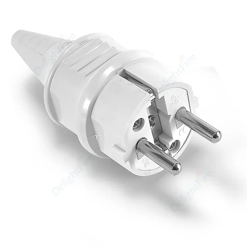 Germany Schuko Rewireable Power Plug 250V 16A EU CEE 7/7 Standard Adapter Receptacle Connector Electrical Socket Power Adapter