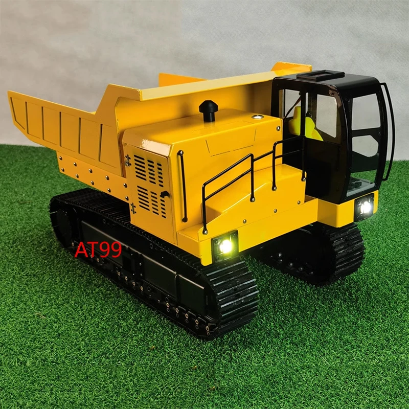 RC Dump Truck 1/14 Brushless Electric Remote Control Mine Truck Metal Model Remote Control Crawler Dump Truck Model Boy Toy