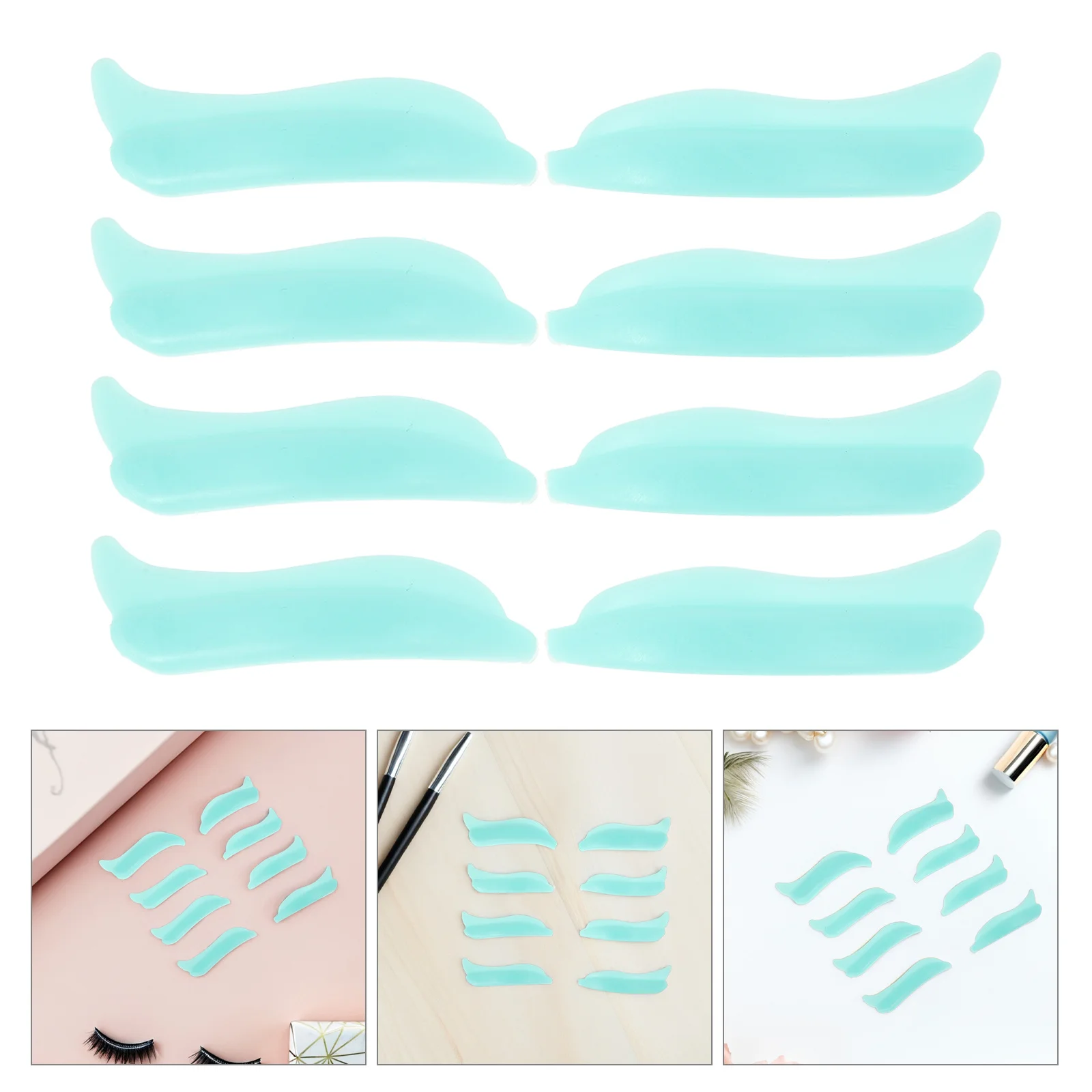 

4Pairs Lash Lift Silicone Pads Reusable Soft Eyelash Perm Pads Eyelash Curl Rods for Lash Perming Supplies Silicone Eye Patches