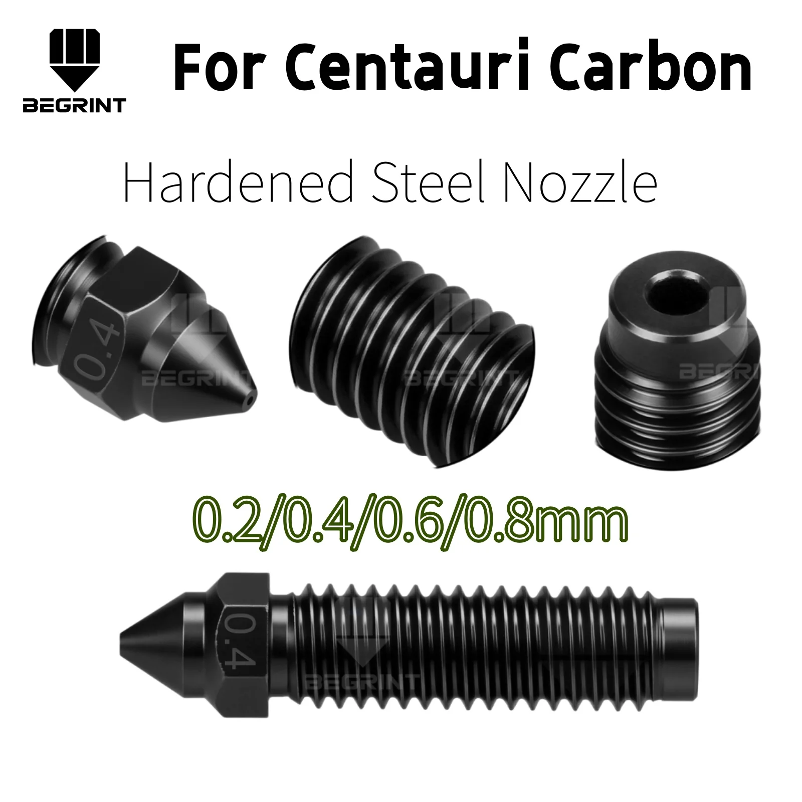

High Precision Hardened Nozzle Set, Extruder Replacement Parts Compatible with Elegoo Centauri Carbon and Centauri 3D Printer
