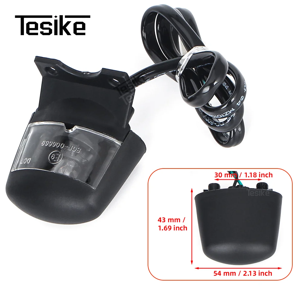 Motorcycle License Plate LED Light Waterproof For Yamaha YZF R3 2013-2018 R25 MT03 MT25 License Light Number Plate Lamp Parts