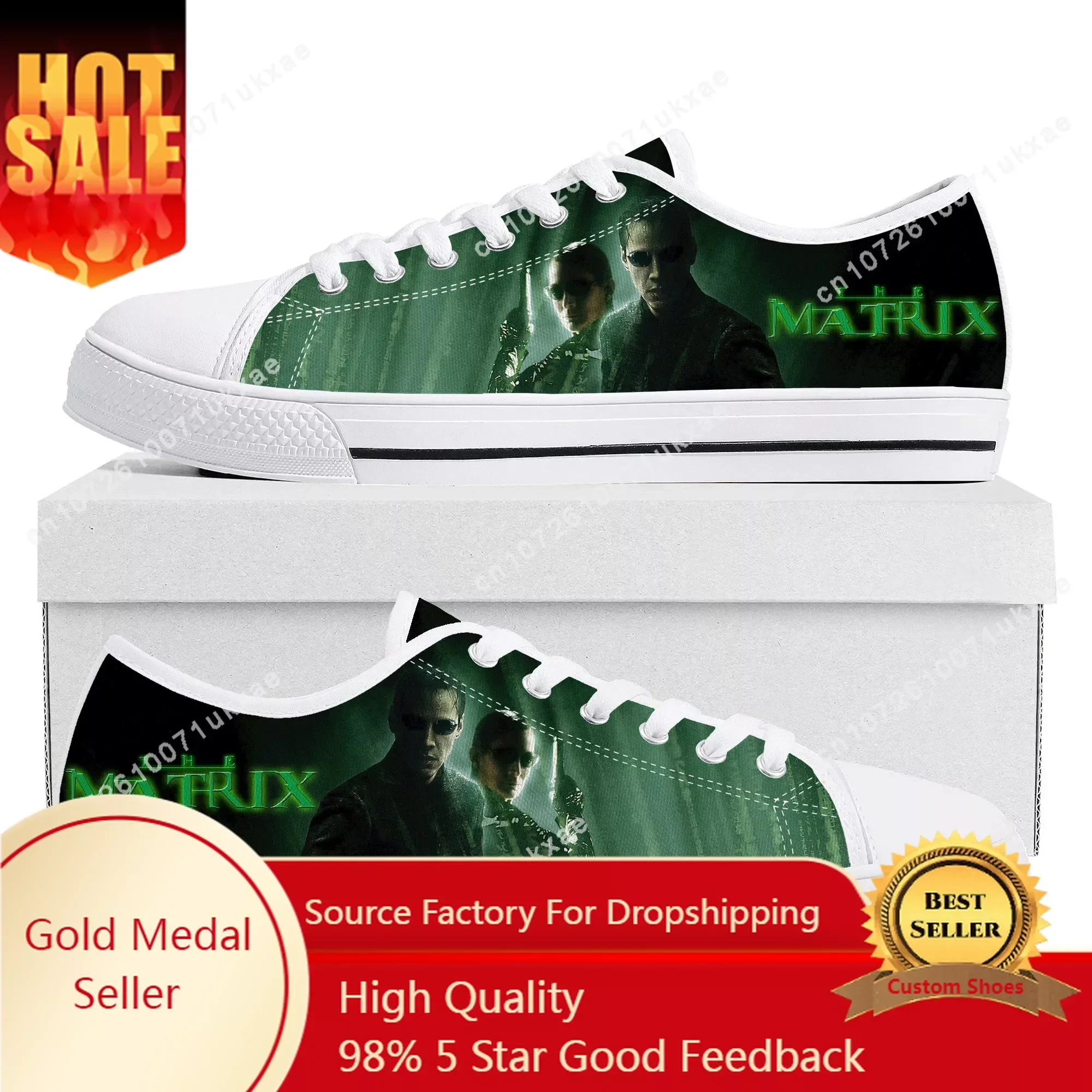 

The Matrix Movie Low Top Sneakers Mens Womens Teenager Canvas High Quality Sneaker Casual Custom Made Shoes Customize DIY Shoe