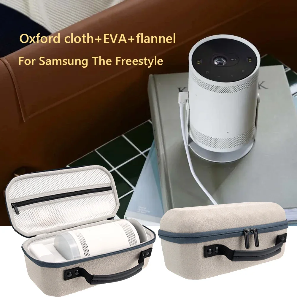 Salange Storage Case for HY300 Projector Travel Carry Projector Bag for Samsung The Freestyle Zipper Protector Carrying Bags