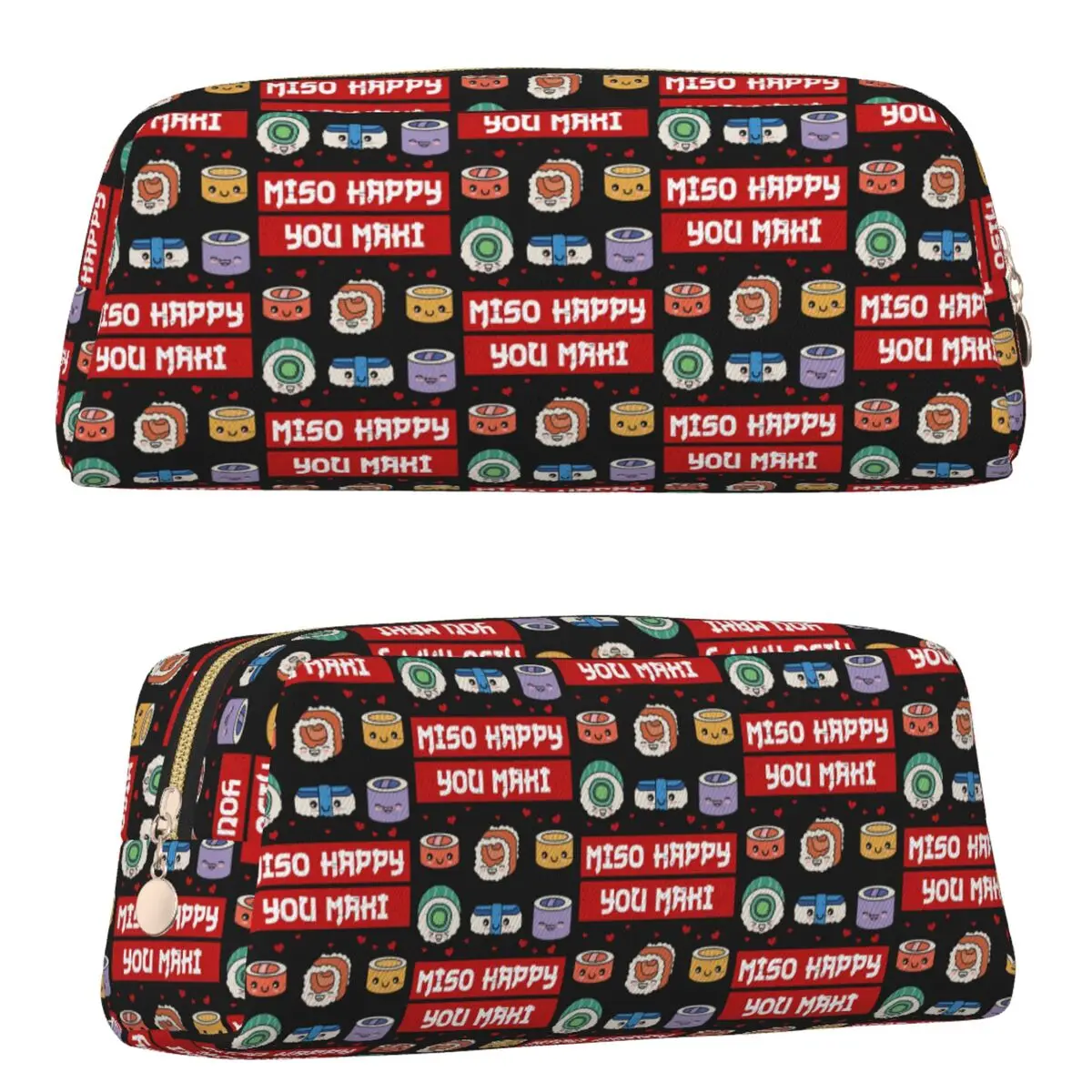 Japanische Sushi-Ramen-Motiv-Federmäppchen für Schüler – Geschenke, Stiftbox, Stifttasche, Stiftehalter