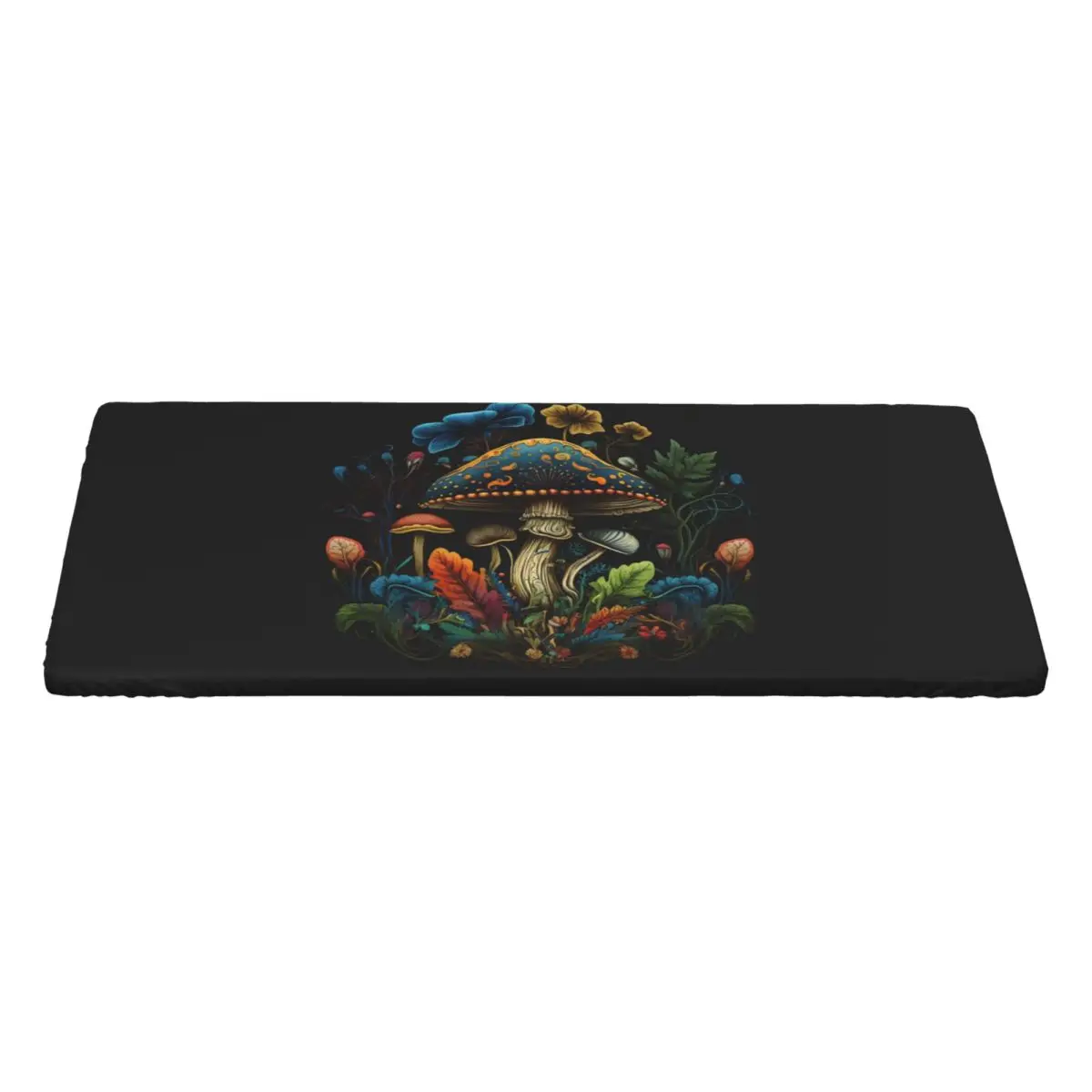 Shroom Dark Trippy Mushroom Custom Rectangular Tablecloth Oilproof Table Cover for Festival Party Decorations Table Cloth