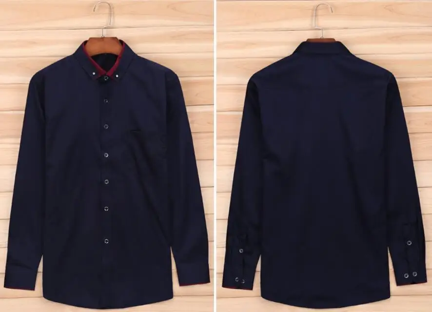 Spring Men wedding shirt Formal long sleeve plus size big 3XL 4XL dress shirts Pink formal navy blue 9XL 10XL 14XL Blouse black