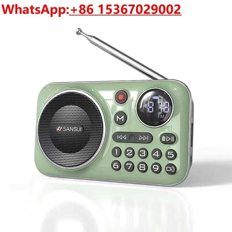 F21 Portable Small FM Radio Bluetooth Recording Card Audio Old Man Book Stating Machine Chinese Learning Machine