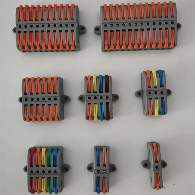Wire Connector Mini Quick Terminal Blocks 2/3/5/12 Pin Universal Intermediate Docking Terminal Led Lighting Home Compact Splitte
