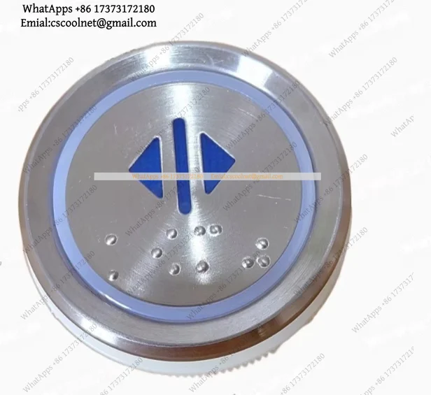 k3 10PCS AN306 DC24V Elevator Button with Braille G20090808H01 Bule Light Lift Accessory A3N52401 A4J52400 A4N52401 190624