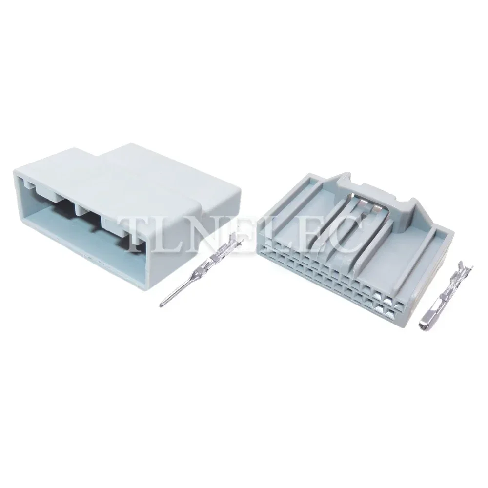 28 Pin Way Car Low Current Cable Harness Socket with Wires Automobile Plastic Housing Connector MX34028SF1 MX34028PF1