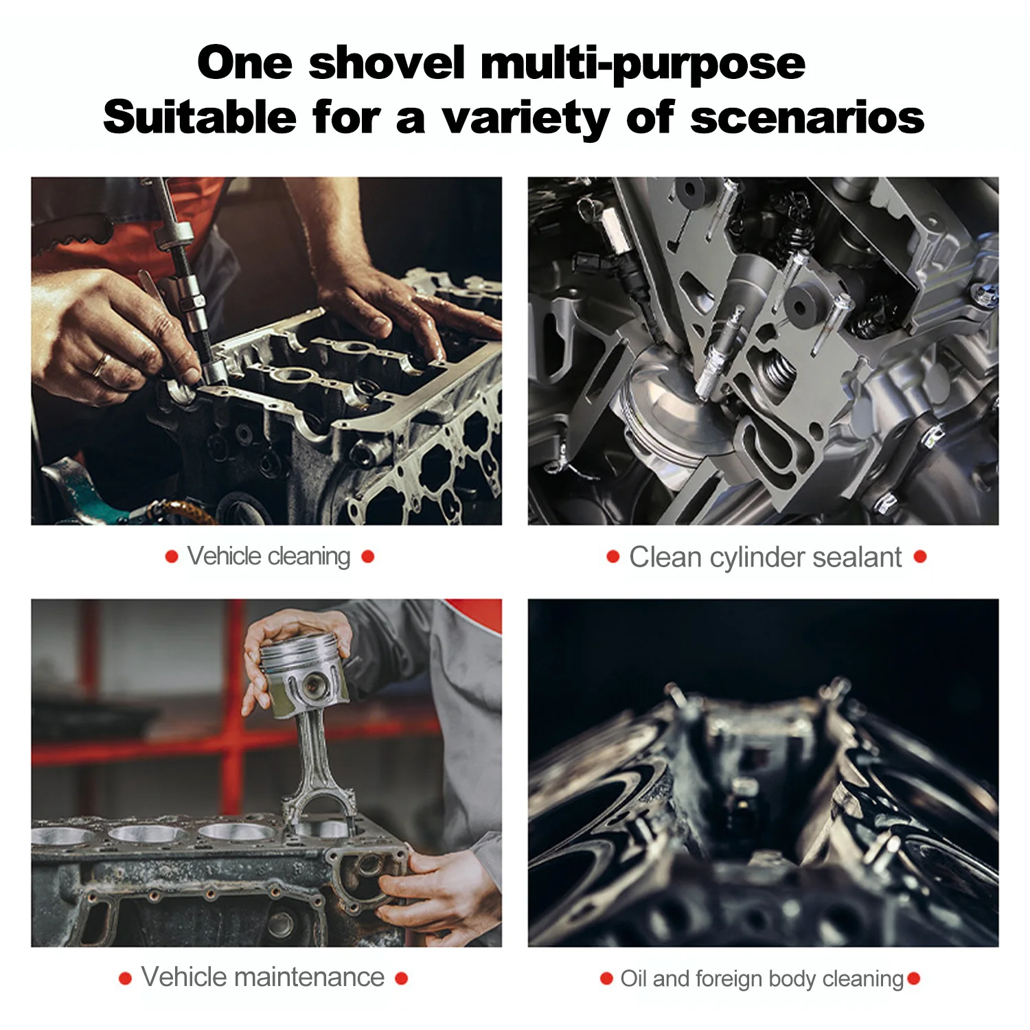 Multi-Function Car cylinder shovel cleaning blade cylinder sealant cleaning oil and dirt treatment image 5