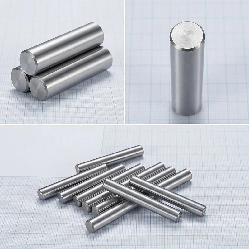 1000Pcs 304 Stainless Steel Cylindrical Pin M0.8 M1 M1.5 M2 M2.5 M3 Precision Chamfer Solid Pin Locating Pin