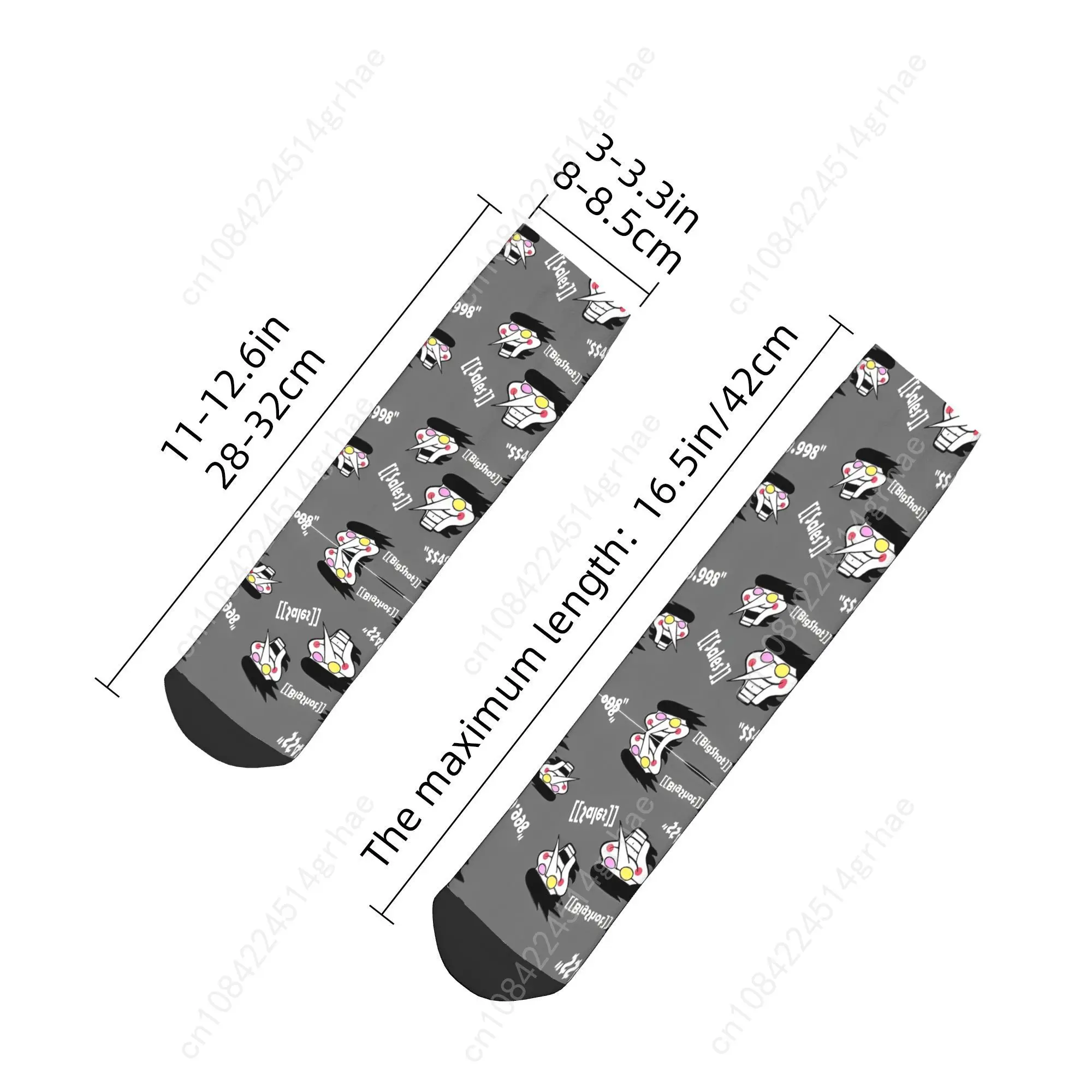 Deltarune Spamton Socks  Gothic Ankle Socks Spring Non Slip Adults Men High Quality Design Cycling Casual Sock