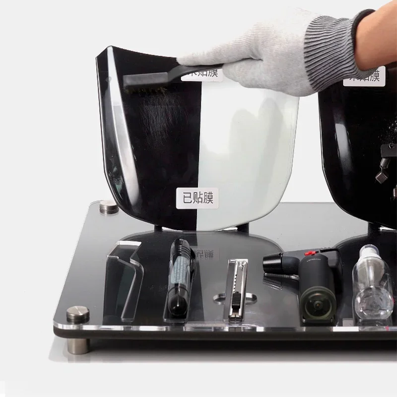 Car Paint Protection Film Tester, Hood Model Display Stand, Scratch, Impact, and Heat Repair Test Demonstration