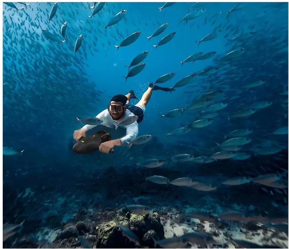 adult  diving equipment, diving motorboats, submersibles, underwater walkers, swimming diving portable equipment