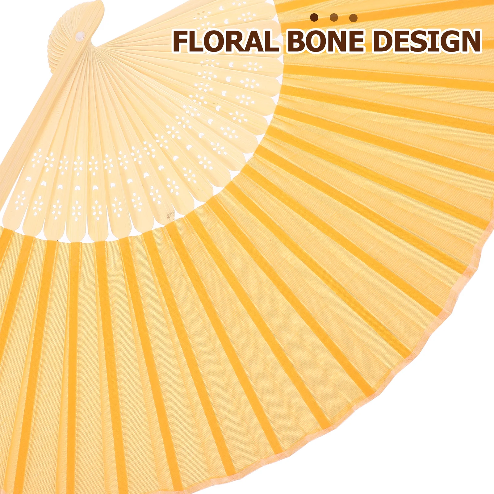 

6Pcs Handheld Folding Fans Chinese Hand Fan Bamboo Cloth Material Elegant Dance Performance Travel Photography