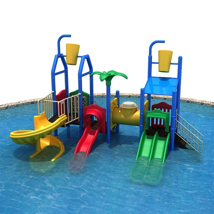 Amusement Park Swimming Pools Kid Plastic Water Slide Outdoor Playground