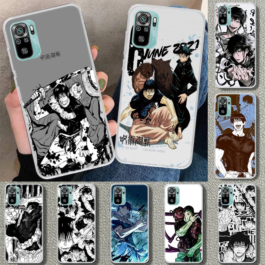 Чехол для телефона JujuKaisen Fushiguro Toji, чехол для Xiaomi Redmi Note 13 12S 12 11 11S 11T 11E 10 Pro 10S 9 9S 9T 8 8T 7 Plus Print C