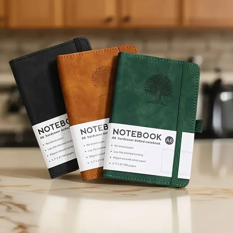 Tragbares A6-Notizbuch, Hardco – Leatherwork Books Bewertung und Preis