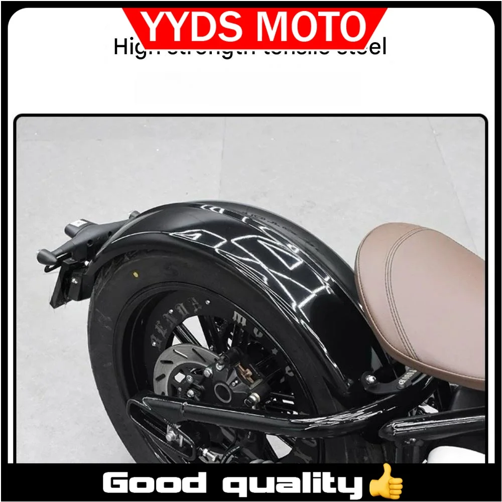 

【Good quality】For BENDA Napoleonbob 250 extended rear fender retro bobber rear mud tile side bag bracket accessories