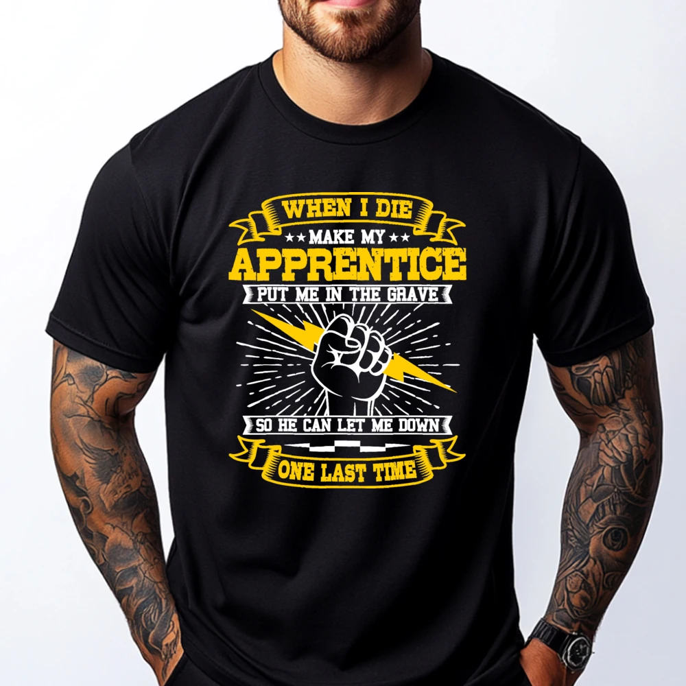 

Electrician Lineman Electricity Wiring Electrical Engineer Graphic T Shirts 100% Cotton Funny T Shirts Tops T Shirt