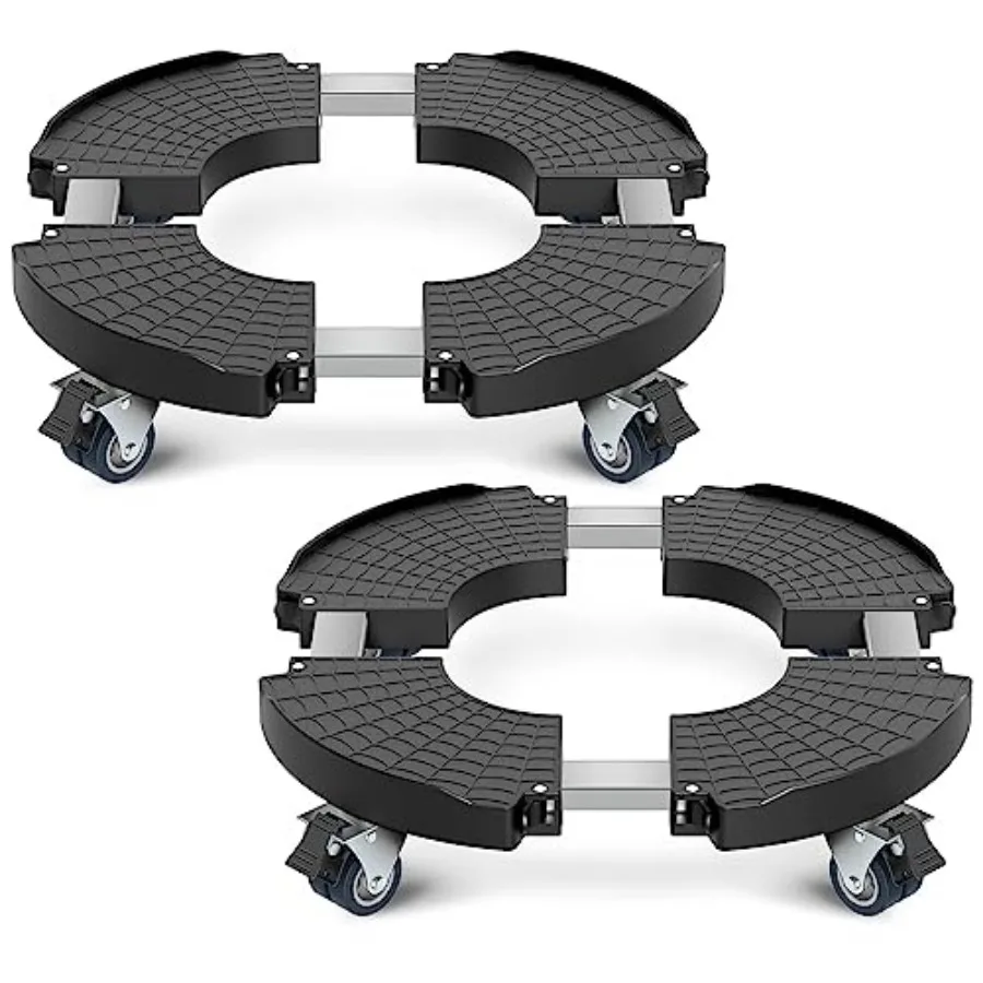 

Plant Caddy with Wheels, Pack 8-" Adjustable Rolling Plant Stands with Wheels Heavy Duty Large Plant Potted Trolley Dolly Cart