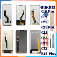 For Oukitel C18 Pro C19 C21 C21 Pro C22 C23 C31 C32 C33 K15 Plus RT1 RT2 RT3+ LCD Display + Touch Screen