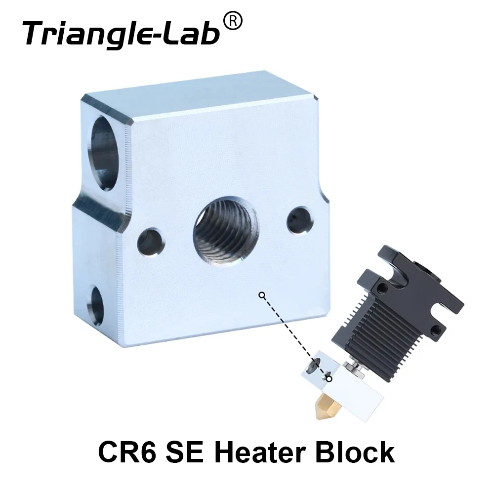 

Trianglelab CR-6 SE Aluminum Metal Heater Block CR6 SE HEATBLOCK Compatible with CR-6 SE / CR-6 MAX SE