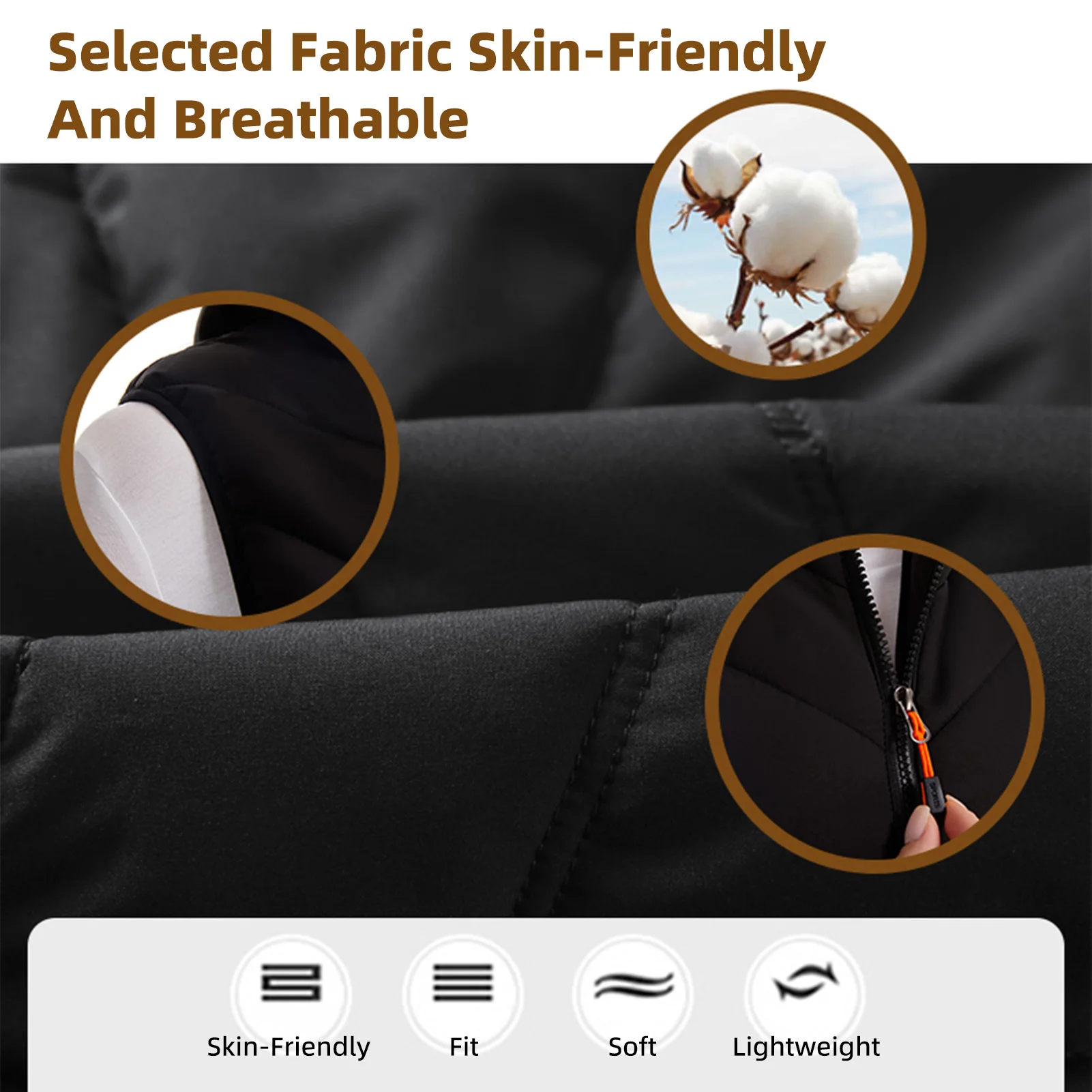 Beheizte Weste für Damen, beheizte Kleidung, intelligente Heizung, Kapuzenweste, USB-Aufladung, 11-Zonen-Heizung, 3 Gänge, Temperaturregelung