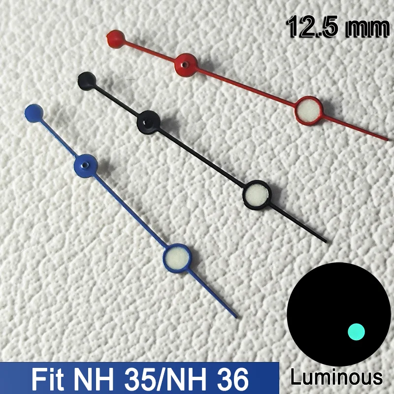 

Watch Hands Suitable for NH 35 NH 36 Second Hand 12.5mm Blue Luminous Watches Accessories Part Wristwatches Moidification Parts