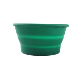 Yaqi Green Color Collapsible Silicone Shaving Bowl For Travel