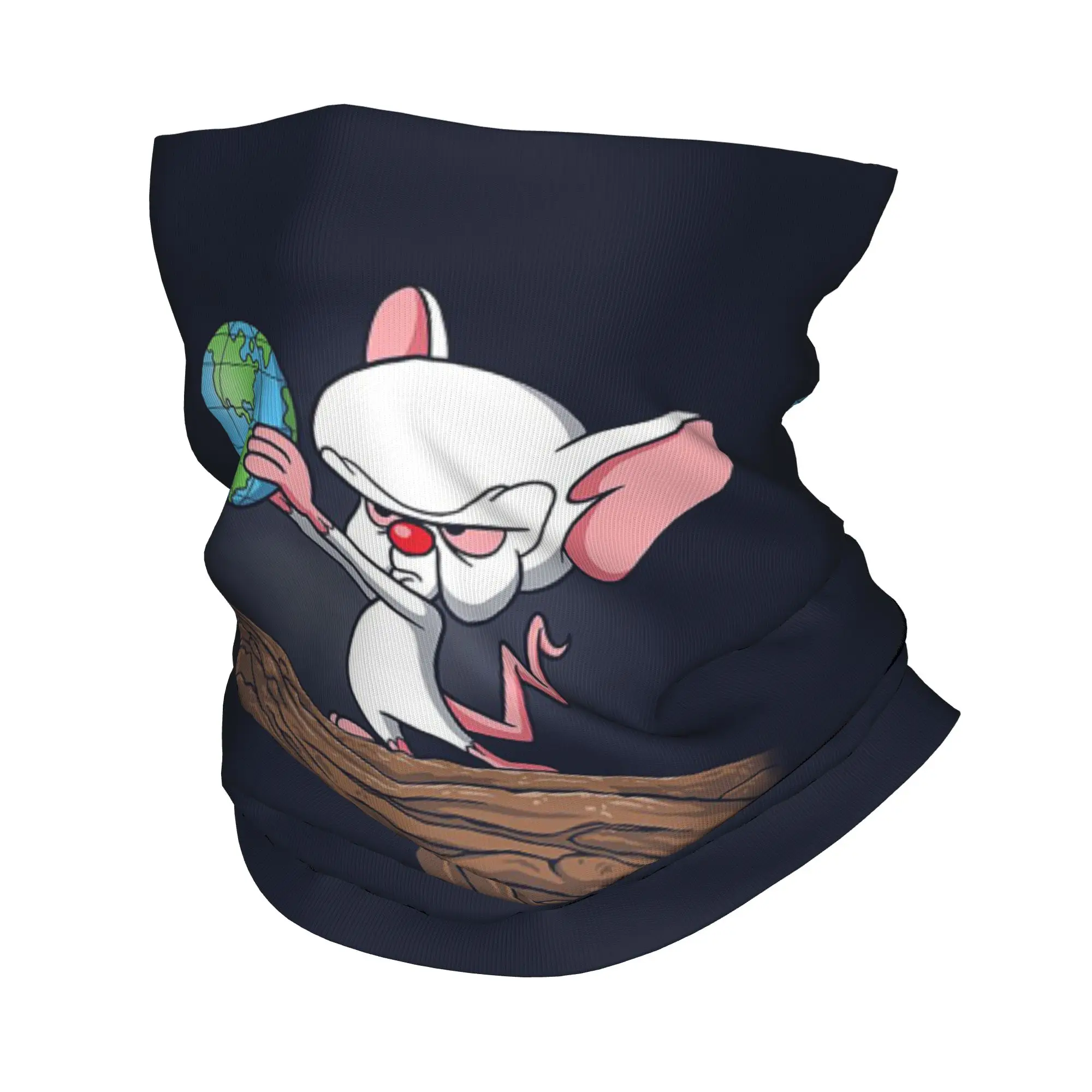 

Универсальный многофункциональный шарф-бандана с принтом мультяшных мышей Пинки и Брейна, для езды на велосипеде, унисекс, для взрослых