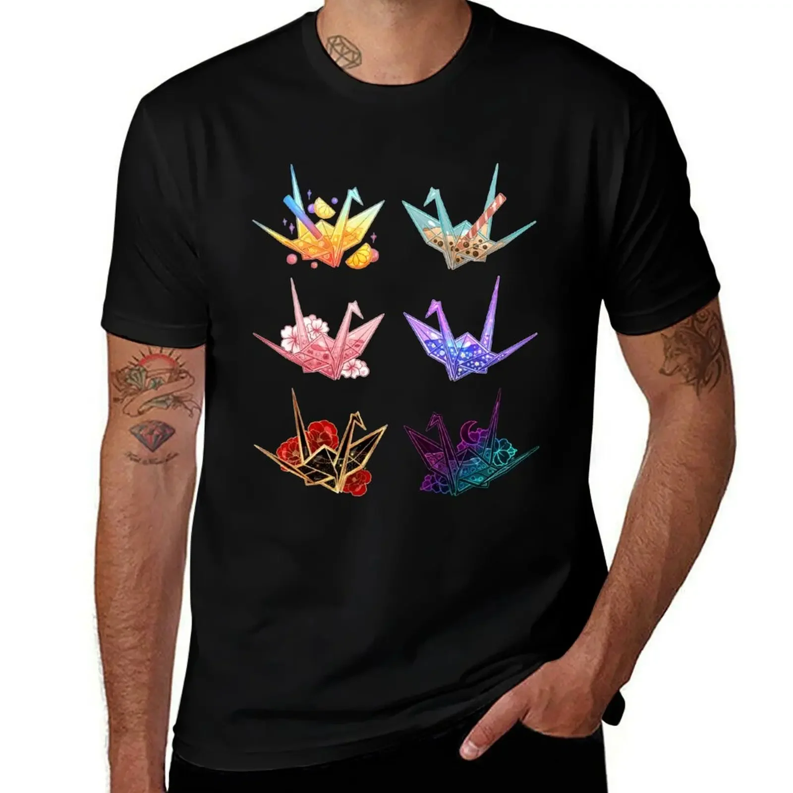 

Aesthetic Origami Crane Collection T-Shirt shirts graphic tees anime t shirts mens t shirt