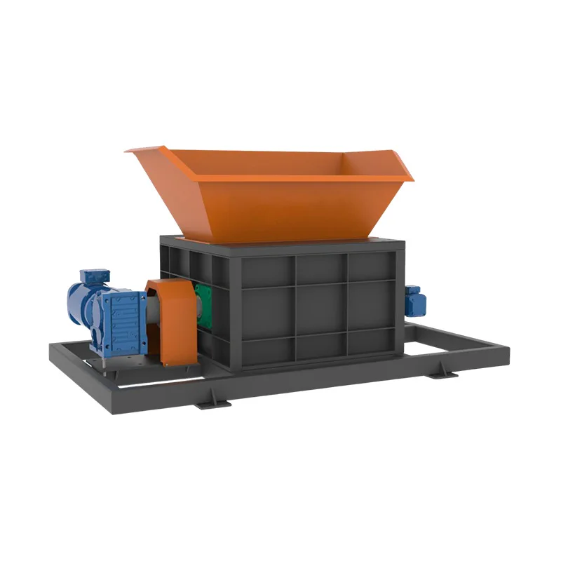 Machine à briser les sacs tissés en plastique, broyeur de tissus, déchets ménagers, efficace, économie d'énergie, équipement de broyeur à Double arbre