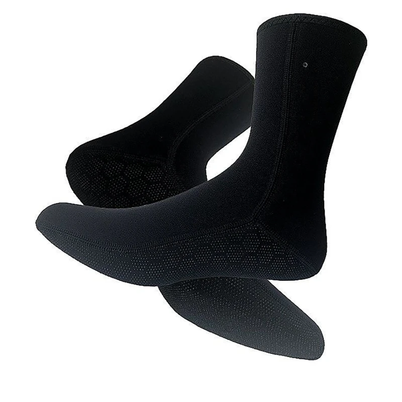 1Pair 5Mm Diving Socks Neoprene Beach Scuba Socks Water Sport Non-Slip Shoes Surfing Prevent Scratches Boot