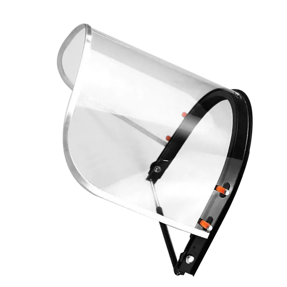 درع الوجه الشفاف للقبعة الصلبة المضادة للضباب قناع شفاف متعدد الوظائف طحن لحام حماية البناء