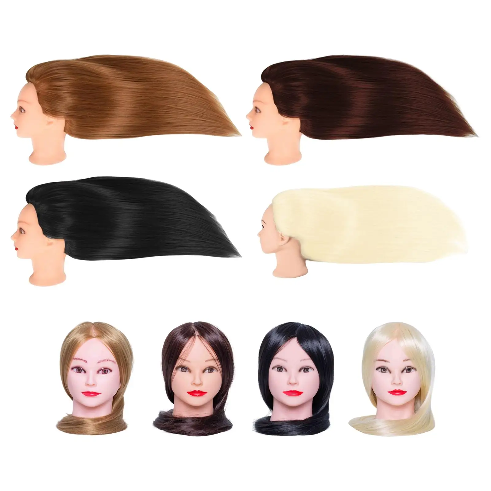 

Mannequin Head Hair Styling Training Heads Model Ornament Cosmetology Doll Model Head Manikin Head for Practing Hair Styling